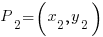P_2 = (x_2, y_2)
