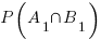 P(A_1 inter B_1)